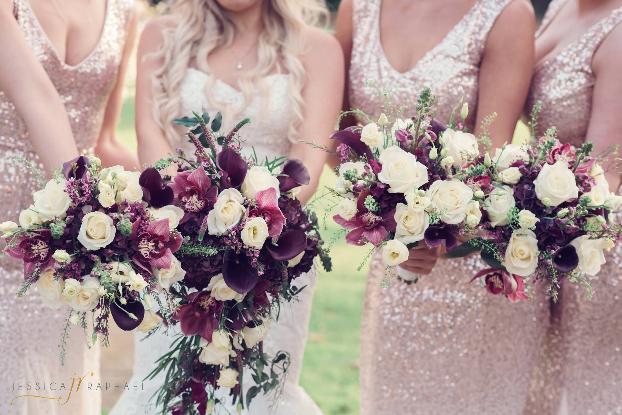 Jessica Raphael Wedding Photography bridesmaids bouquet